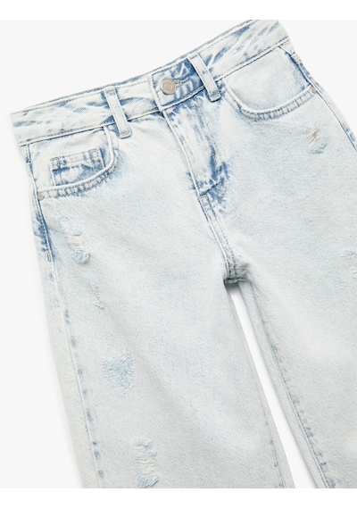 Koton Pamuklu Cep Detaylı Paraşüt Kesim Denim Pantolon Lıght Indıgo 6wkg40053ad Açık Mavi Koton Pamuklu Cep Detaylı Paraşüt Kesim Denim Pantolon Lıght Indıgo 6wkg40053ad Açık Mavi