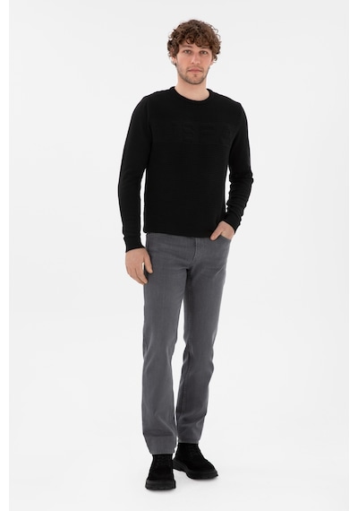 U.S. Polo Assn. Erkek Slim Fit Bisiklet Yaka Siyah Kazak 50293089-VR046 U.S. Polo Assn. Erkek Slim Fit Bisiklet Yaka Siyah Kazak 50293089-VR046