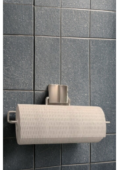 Decorev Lüks Krom Rulo Havlu Askı Modern Banyo Aksesuarı Krom