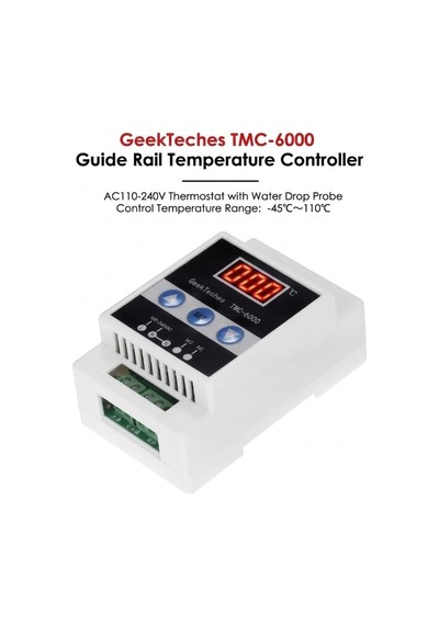 Xzante Tmc-6000 110 240v Dijital Termoregülatör Dın Ray Montajlı Sıcaklık Kontrol