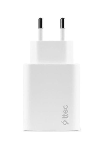 Ttec SmartCharger Duo PD 32W Seyahat Hızlı Şarj Aleti USB-C + USB-A Beyaz 2SCS24B