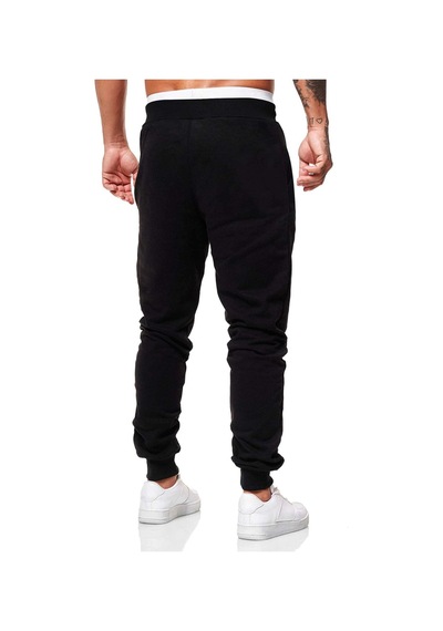 Guys Bear Graphic Drawstring Eşofman Altı Siyah