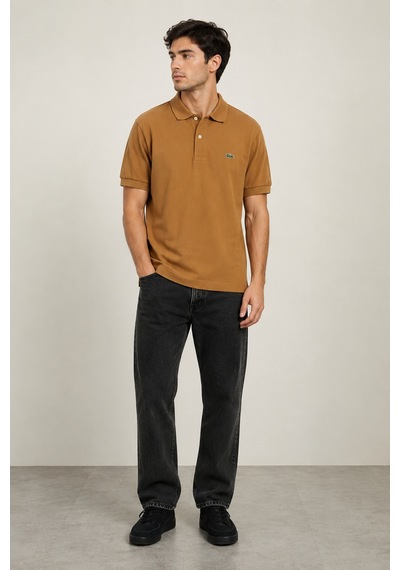 Lacoste Men's Classic Fit Polo T-shirt Erkek Polo Yaka Tişört Bej
