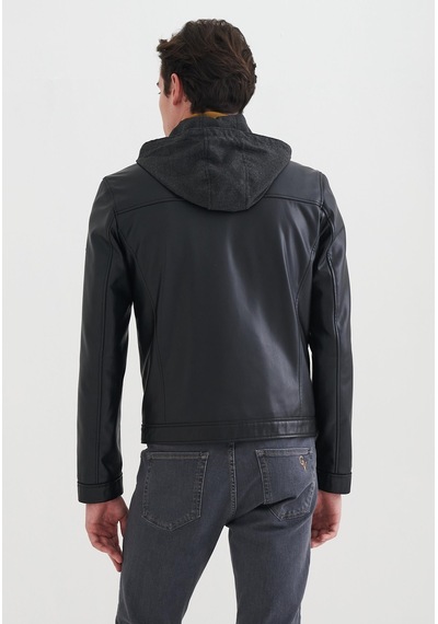 Pierre Cardin Erkek Suni Deri Mont 001