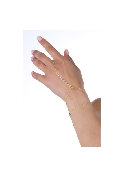Gümüş Altın Yaldızlı Zirkon Taşlı Sıvama Modeli Bağlı Kalpler Şahmeran Barcode Beyaz - Rose Gold