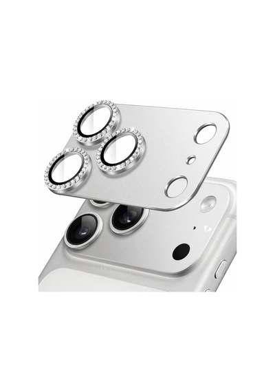 İphone 17 Pro İle Uyumlu Tam Parça Alüminyum Taşlı Yekpare Kamera Lens Koruyucu - Darbeye Dayanıklı, Güçlü Yapışkanlı, Kılıf Dostu Metal Temperli Cam Kamera Kapağı - Gümüş İphone 17 Pro İle Uyumlu Tam Parça Alüminyum Taşlı Yekpare Kamera Lens Koruyucu - Darbeye Dayanıklı, Güçlü Yapışkanlı, Kılıf Dostu Metal Temperli Cam Kamera Kapağı - Gümüş