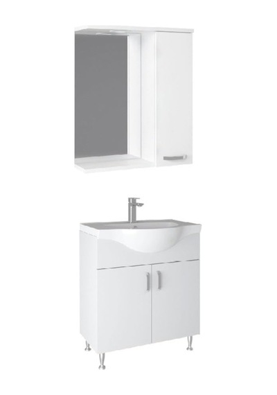 Duru 65 Cm Banyo Dolabı Beyaz Çok Renkli Duru 65 Cm Banyo Dolabı Beyaz Çok Renkli