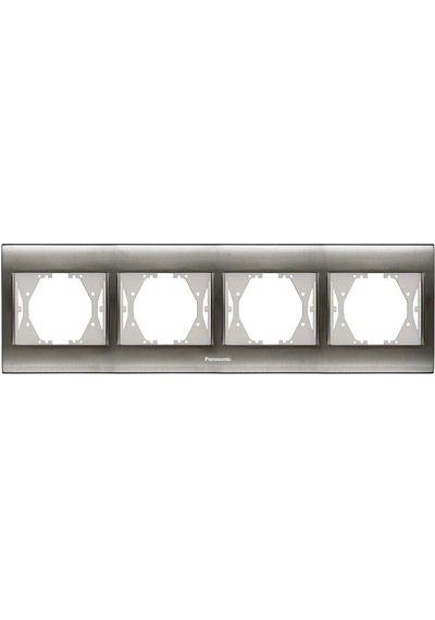 Panasonic Thea Blu Inox Beyaz Dörtlü Çerçeve Wbtf08045ın Tr