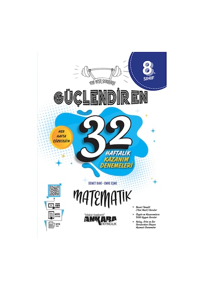 8. Sınıf Güçlendiren 32 Hafta Matematik Deneme