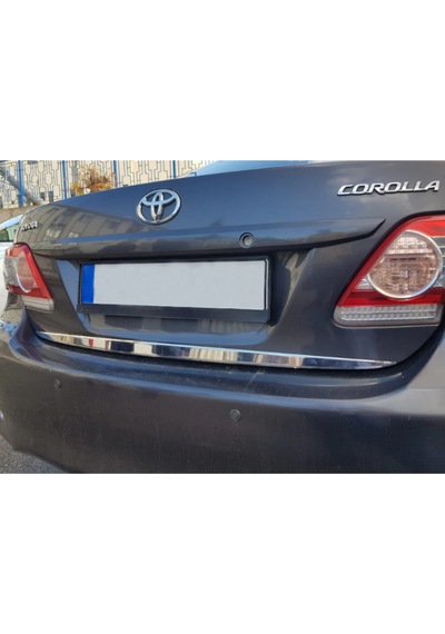 Toyota Corolla Uyumlu Krom Bagaj Alt Çıta 2007-2013 Arası P.Çelik