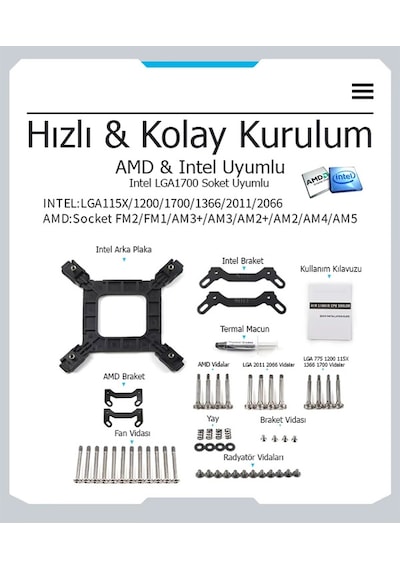 240 Pro White Argb Intel-amd Uyumlu Siyah Sıvı Soğutucu Argb Dijital Isı Göstergeli