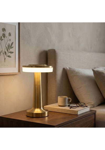 Plmk Masa Lambası 1209 Beyaz - Sarı
