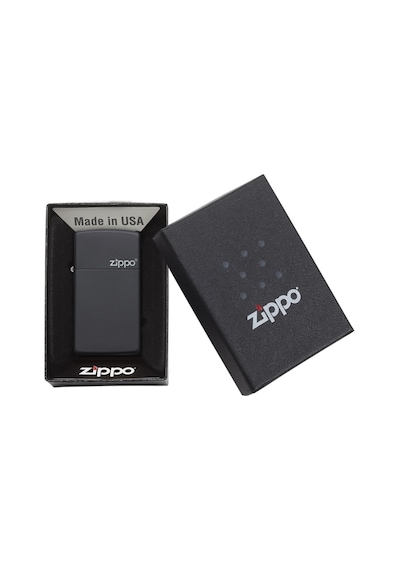 Ehediye Zippo Çakmak Bayan Siyah Slim Logo 1618Zl
