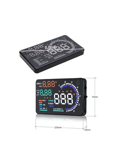 Sanal Gösterge Paneli Hud Head Up Display 5.5 İnç A8 Obd Sistem