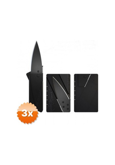 3 Adet Kredi Kartı Şeklinde Bıçak Cardsharp Kutulu