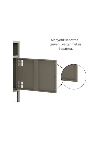 Pera Tv Ünitesi, Tv Dolabı,2 Kapaklı, Açık Raflı 100,50 X 40 X 64,50 Cm Ral 7039 Acıbadem Antrasit Pera Tv Ünitesi, Tv Dolabı,2 Kapaklı, Açık Raflı 100,50 X 40 X 64,50 Cm Ral 7039 Acıbadem Antrasit