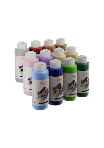 Pastel Renkler Akrilik Boya 12'li Set 12x120 Ml