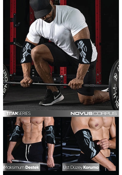 Fitness Spor Dirseklik Unisex Elbow Sleeve Spor Antrenman Destek Gym Ortopedik Dirseklik - 1