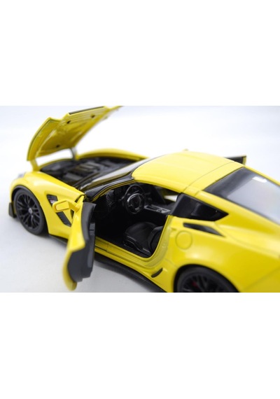 Welly 2017 Chevrolet Corvette Z06 1 24 Sarı Model Araba