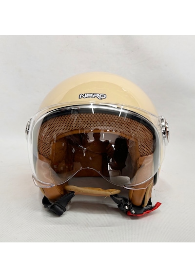 Nero Tk-06 Şefaf Vizörlü Yarım Açık Kask Parlak T3