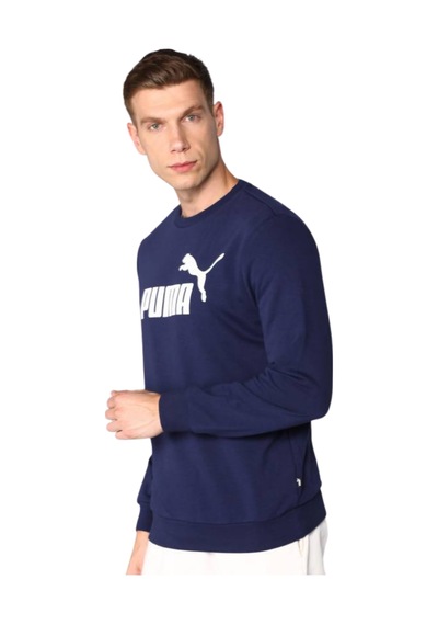 Puma Ess Big Logo Erkek Lacivert Sweatshirt 58668006 Lacivert