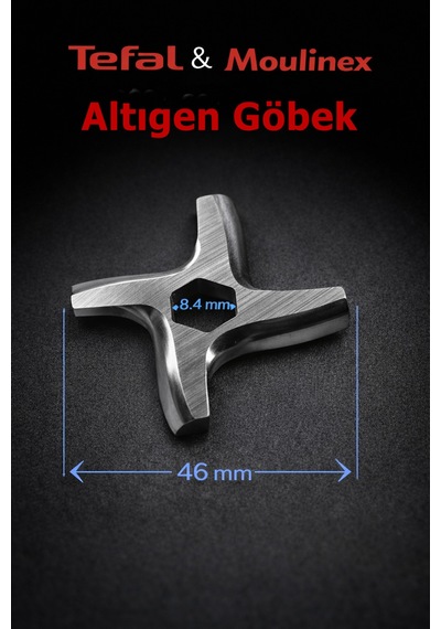 Tefal  Moulinex Uyumlu Kıyma Makinesi Bıçağı