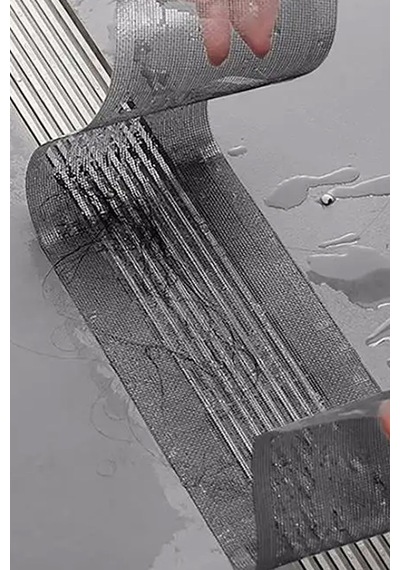 Thentech Kendinden Yapışkanlı Banyo Lavabo Gider Filtresi Kes Kullan Yapışkanlı Gider Temizleyici 4mt