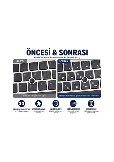 Korece Klavye Etiketi 3d Uv Kabartmalı 46 Adet Şeffaf Sticker Notebook Ve Masaüstü Uyumlu Korece Klavye Etiketi 3d Uv Kabartmalı 46 Adet Şeffaf Sticker Notebook Ve Masaüstü Uyumlu
