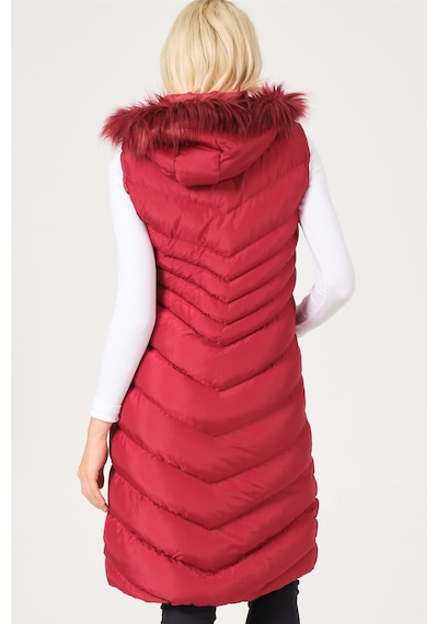 Dewberry Bayan Yelek Z6725 Açık Bordo
