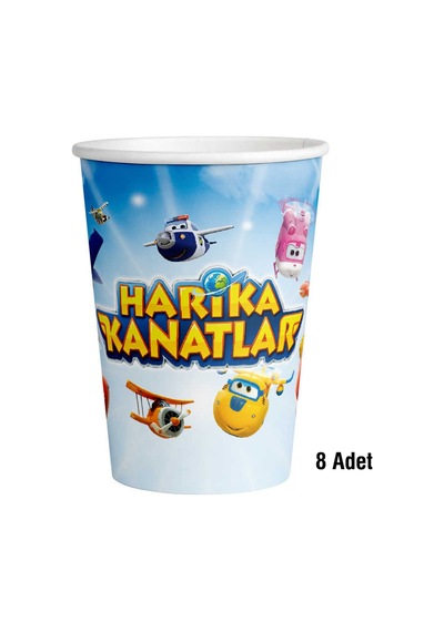 Harika Kanatlar Karton Bardak 8'li8 Oz