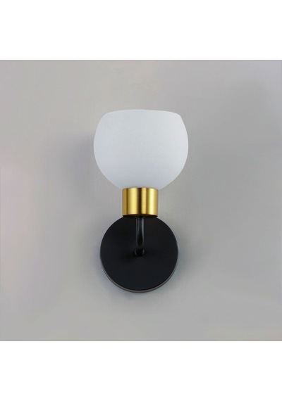 Rsylight Metal Modern Siyah Opal Camlı Dekoratif Rustik Duvar Aplik-rys90190101037