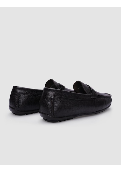 Cabani %100 Hakiki Deri Kahverengi Toka Detaylı Erkek Loafer-kahverengi Kahverengi