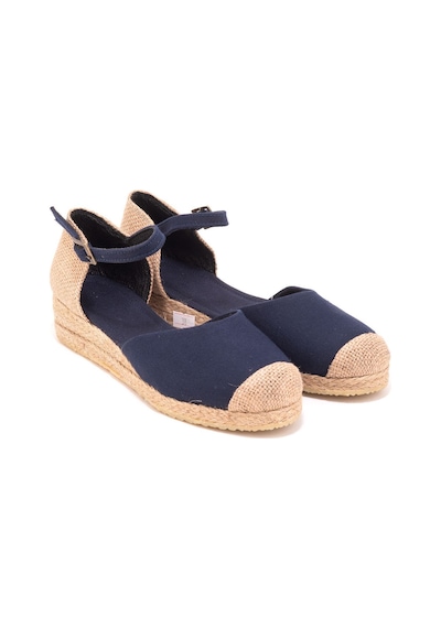 Star Tombis Gerçek Elişi Hasır Jüt Bantlı Günlük Kız Çocuk Espadril Handmade Lacivert