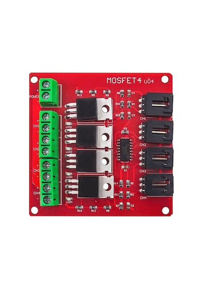 24V 5A 4 Kanal PWM Kontrollü Mosfet Selenoid Motor Valf Anahtar