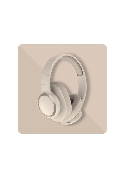 Yeni Nesil Şık Ergonomik Tasarım Extra Bass Kablosuz Bluetooth Mikrofonlu Spor Kulaklık Sd Kartlı Krem - 658216599
