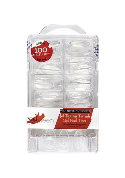 Redqueen Jel Takma Tırnak Badem Rq-1454 Şeffaf