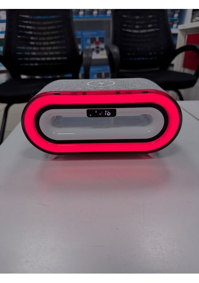 O-kam Ok-s306 Rgb Işıklı Bluetooth Hoparlör Kablosuz Şarj Özellikli Dijital Çalar Saat 7 Renk Ambiyans Işığı Usb Aux Sd Kart Destekli Masa Lambası O-kam Ok-s306 Rgb Işıklı Bluetooth Hoparlör Kablosuz Şarj Özellikli Dijital Çalar Saat 7 Renk Ambiyans Işığı Usb Aux Sd Kart Destekli Masa Lambası