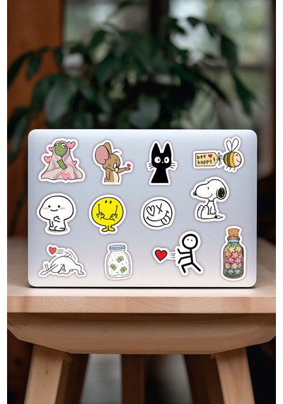 Laptop Notebook Tablet Sticker Seti Model 8