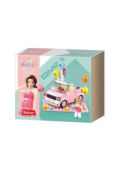 Pembe Renkli Mini Parti Aracı Seti