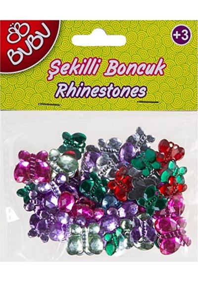 Bu-bu Şekilli Boncuk Seti 25 Li Pvc Bubu00084 Çok Renkli