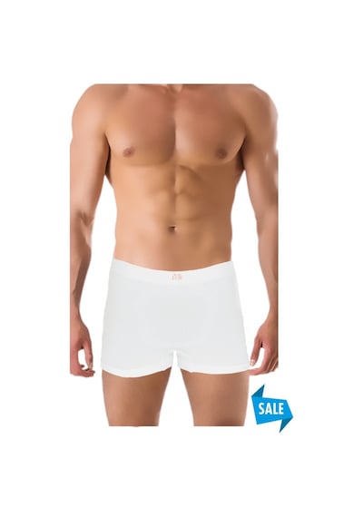 The Don Beyaz Renk Turuncu Logo Seamless Boxer