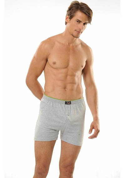 Jiber Erkek Gri Boxer 6'lı Paket