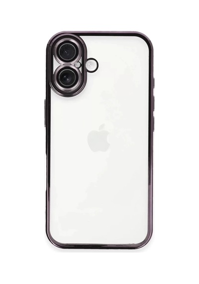 Newface Apple İphone 16 Plus Kılıf Razer Lensli Silikon - Mor