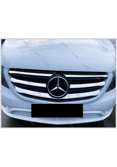 Mercedes Vito W447 Krom Ön Panjur 5 Prç 2020 ve Üzeri Geniş Model