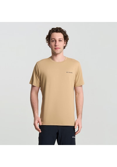 Columbia Tech Trail Utility Erkek Kısa Kollu Tişört-7857 Kahverengi