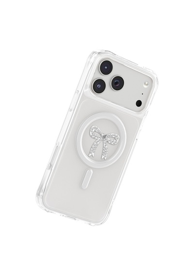 İphone 18 Pro Max Uyumlu Kılıf M-safe Şarj Özellikli Zore Paris Mova Sert Pc Kapak Şeffaf