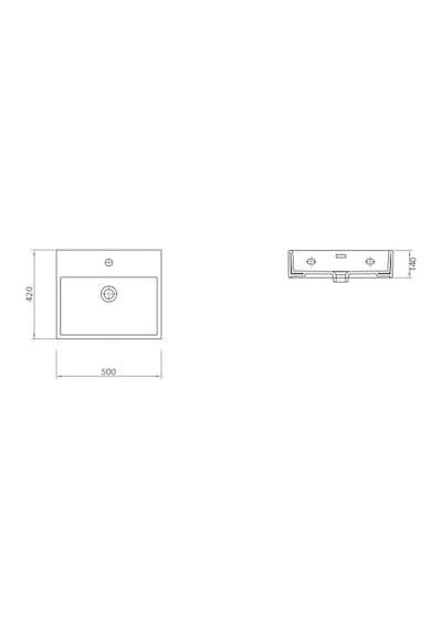 Lapino Esvit Daphne Lavabo 50CM 53709 Hariç