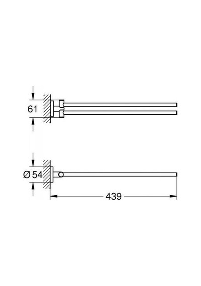 Grohe Essentials Havluluk - 1024672430 Siyah