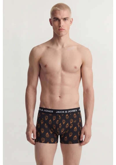 Jack & Jones Erkek Jacdale 3'lü Boxer 12301230 Siyah- Laci