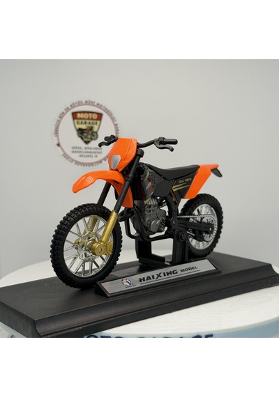 Ktm Enduro Cross - 1:18 Ölçek 12cm Kutulu Standlı Diecast Motosiklet Modeli